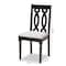 Baxton Studio Cherese Grey Upholstered Espresso Finished Wood Dining Chair, PK4 157-9734 - alternate 2